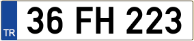 Trailer License Plate